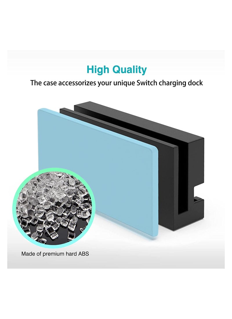Dock Cover Anti Scratch Custom Faceplate Cover for Nintendo Switch Charging Dock for Switch Host Base Case Hard Pc Slim Shell Anti scratch No Screwdriver Installation for Switch DocK