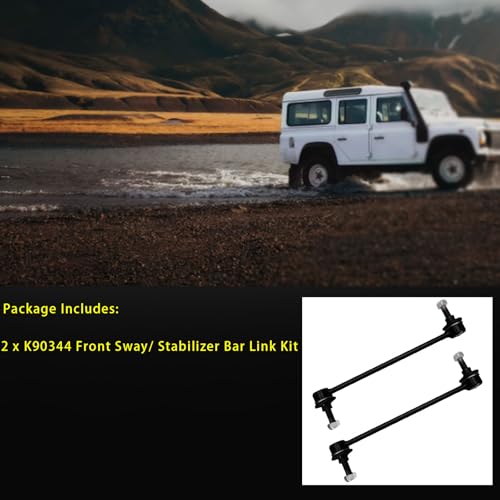 HHCM 2pc Front Sway Bar Link Kit K90344 for Toyota Highlander 01-19, Avalon 05-12, Camry 02-06, Venza 09-16, Solara 04-08, Stabilizer Bar Link for Lexus RX350 07-22, RX400h 10-22, RX350L/RX450hL 18-22 - Image 3