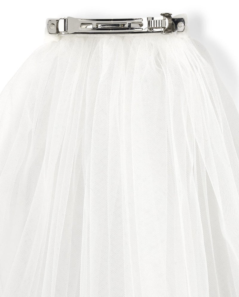 Gymboree,And Toddler Holiday and Special Occasion Hair Accessories,White Veil,One Size - Image 3