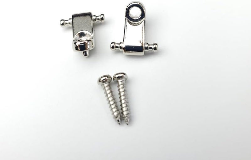 JD.Moon Electric Guitar String Retainers Tree Standard Roller String Guides Pack of 2pcs (Chrome) - Image 4