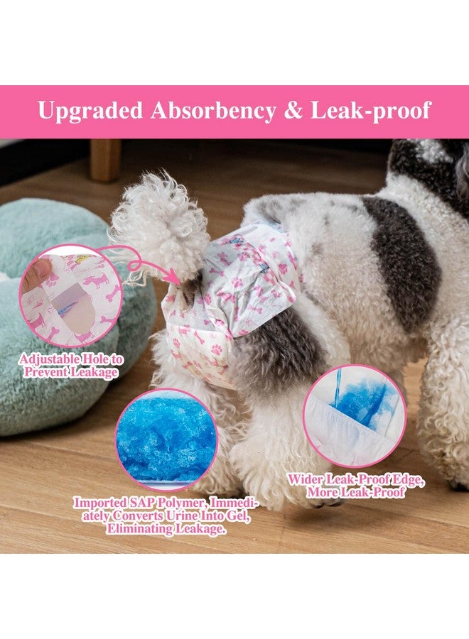 Dono Dog Diapers Female48Pcs, Disposable Female Dog Diapers With Wetness Indicator In Heart, Super Absorbent Doggie Puppy Diapers Female For Xxs,Small Medium Large Dogs - Image 2