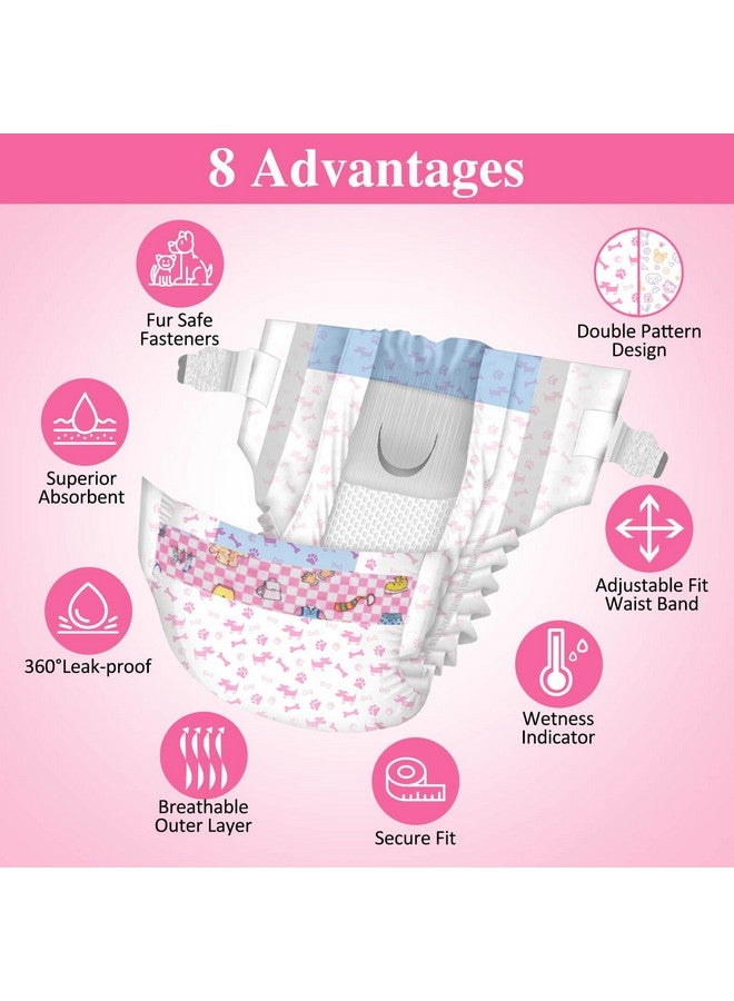 Dono Dog Diapers Female48Pcs, Disposable Female Dog Diapers With Wetness Indicator In Heart, Super Absorbent Doggie Puppy Diapers Female For Xxs,Small Medium Large Dogs - Image 5