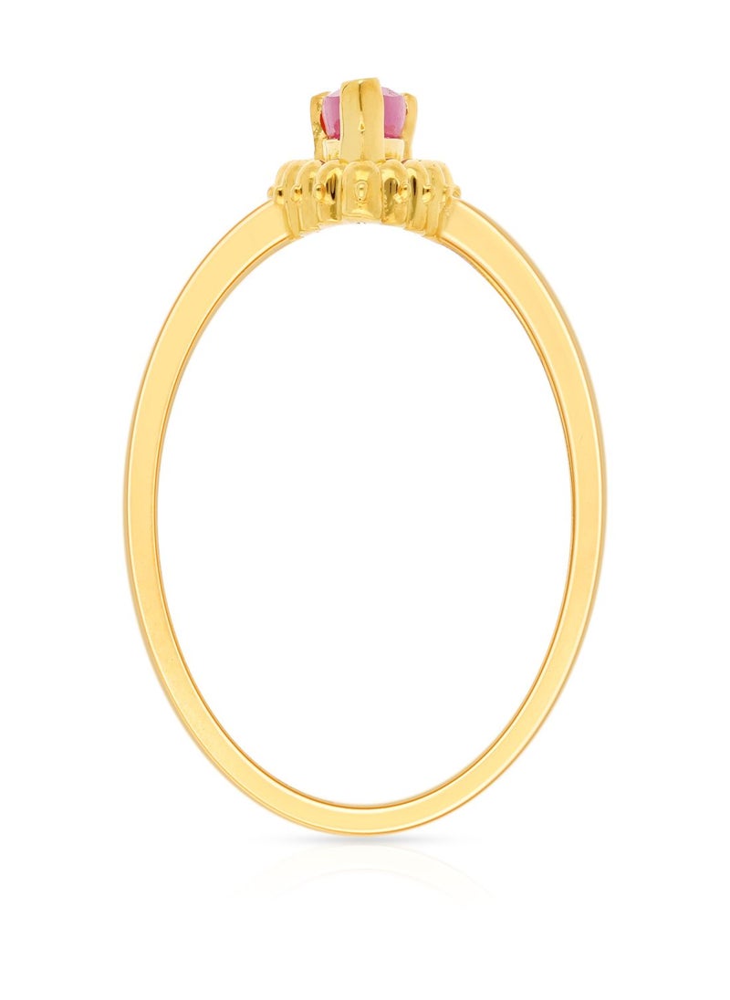 Malabar Gold and Diamonds 22 Carat 916 Purity Precia Gemstone Ring PNAFNC102RN1 for Women  - Image 3