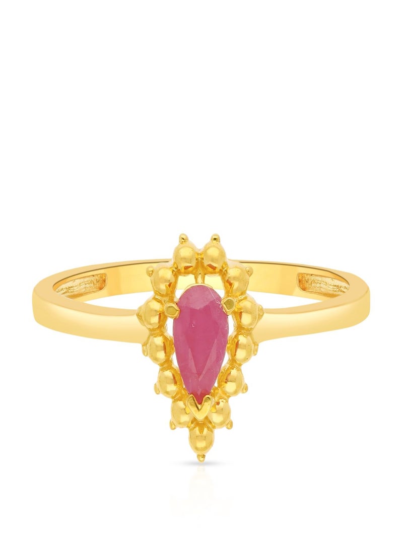Malabar Gold and Diamonds 22 Carat 916 Purity Precia Gemstone Ring PNAFNC102RN1 for Women  - Image 2