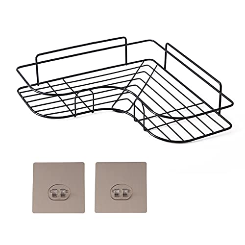 Emcrovi Emcrovi Wrought Iron Kitchen Tripod Bathroom Corner Storage Shelves and Racks Pack of 1 - Image 4
