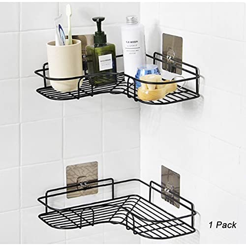 Emcrovi Emcrovi Wrought Iron Kitchen Tripod Bathroom Corner Storage Shelves and Racks Pack of 1 - Image 3