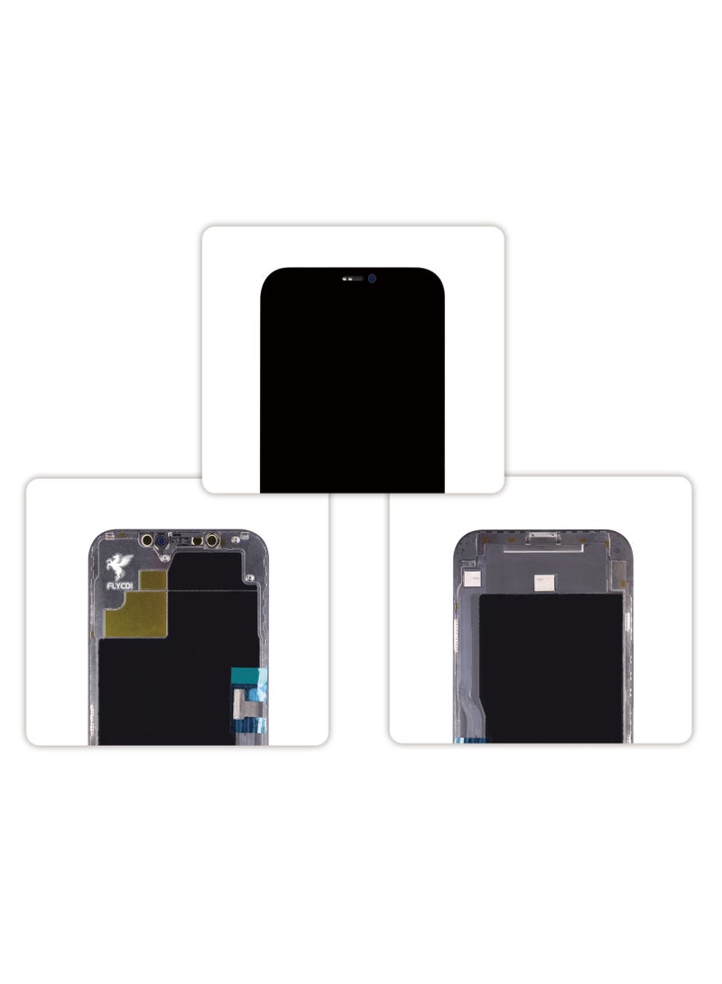 FLYCDI For iPhone 12 Pro Max Soft OLED, Moved IC, Phone Display Screen Replacement Kit with Installation Tools, High Quality Display - Image 2