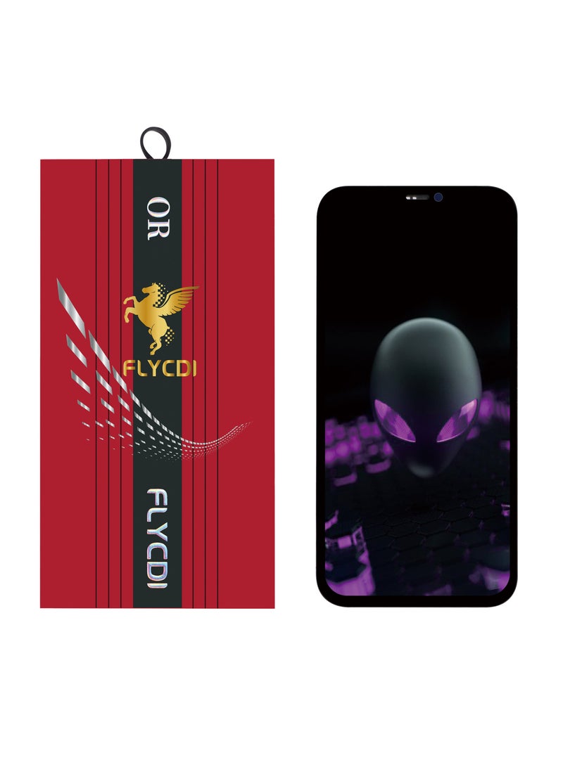 FLYCDI For iPhone 12 Pro Max Soft OLED, Moved IC, Phone Display Screen Replacement Kit with Installation Tools, High Quality Display - Image 1