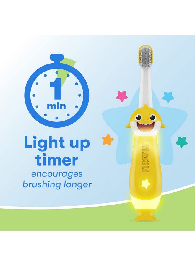 FIREFLY First Firefly Training Light Up Toothbrush, Baby Shark, Yellow - Image 5