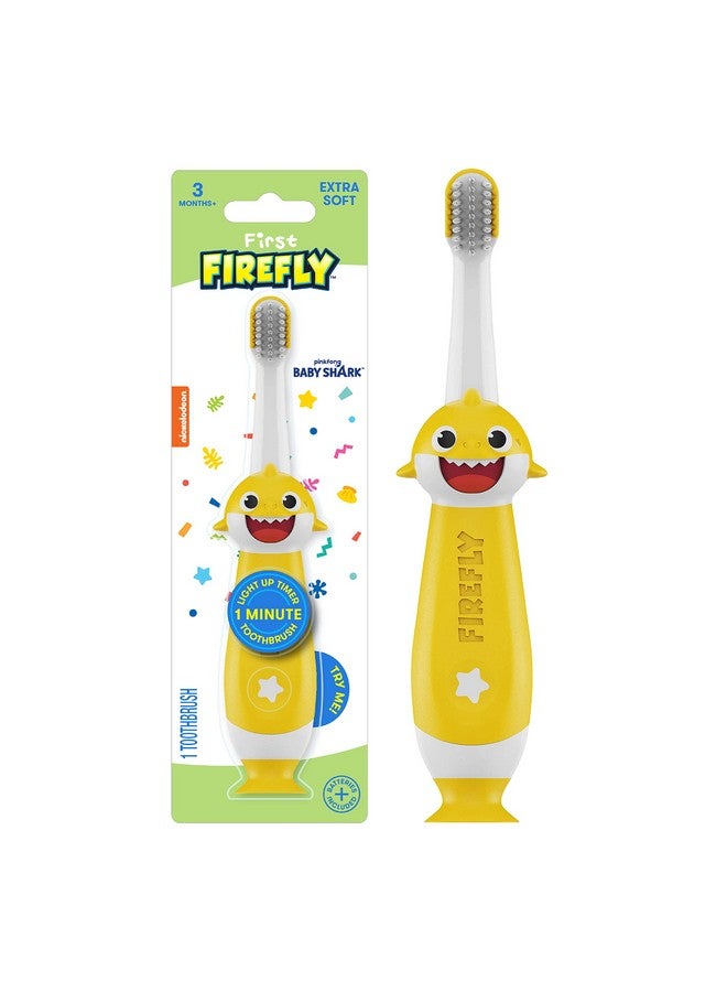 FIREFLY First Firefly Training Light Up Toothbrush, Baby Shark, Yellow - Image 1