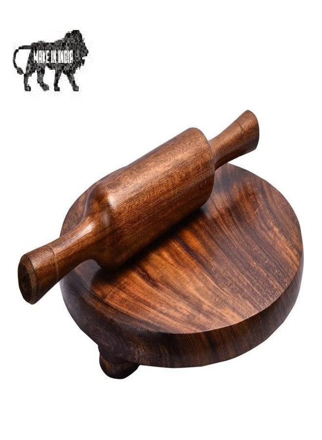 Indian Wooden Rolling Pin and Chakla/Roti Maker/Phulka Maker/Chapati Maker/papad chakla for Home & Kitchen | Full Finished Plywood | An417