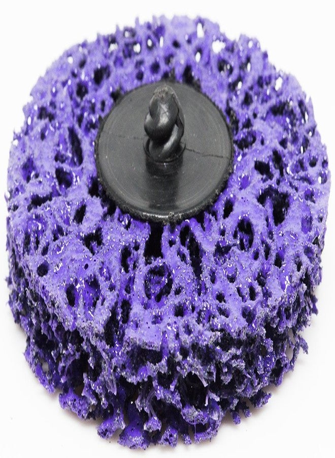 كاشطة القياس أقراص صنفرة Benchmark Abrasives مقاس 3 بوصات سريعة التغيير، مصنوعة من النايلون، دعامة من النوع R ذكر - أقراص صنفرة للمثقاب والطحن، مزيلة للصدأ، لإزالة طلاء المعادن، وتلميعها - (عبوة من 10 قطع) - Image 2
