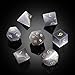 DNDND Cats Eye Gemstone Dice Set 7 PCS Crystal DND Dice with Gorgeous Gift Case for Dungeons and Dragon DD Tabletop Game Grey Cats Eye - Image 4