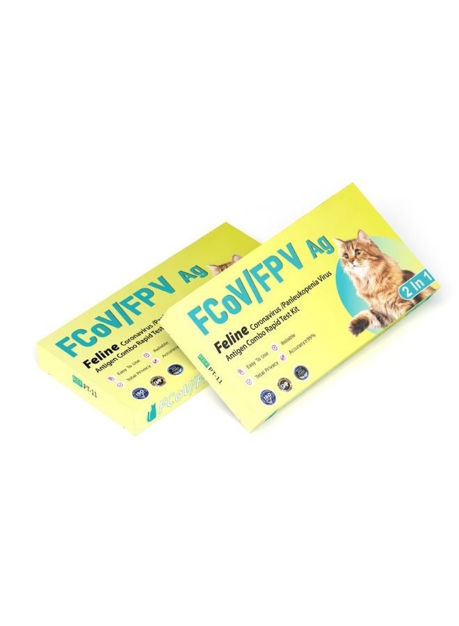 Generic Feline Coronavirus and Panleukopenia Virus Antigen Combo Rapid Test Kit  Fast and Accurate Pet Diagnostic Tool - Image 1