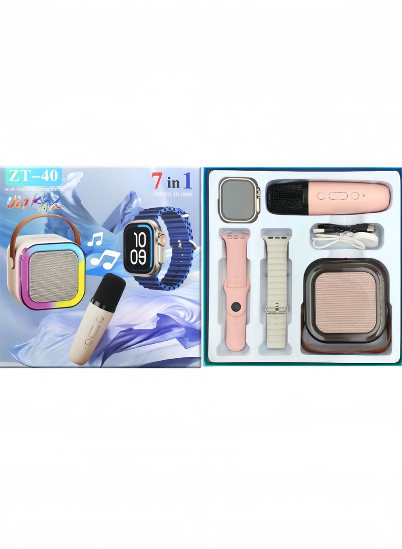 HW ZT40 2025 new smartwatch case comes with two replacement straps, one speaker, and one microphone - Image 1