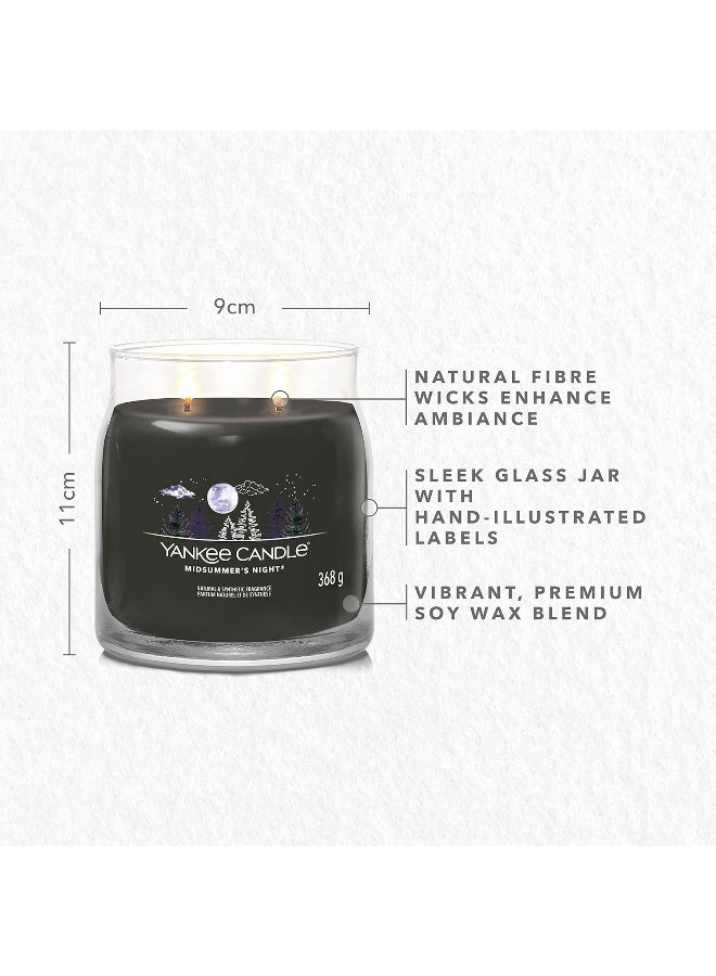 YANKEE CANDLE شمعة معطرة مميزة - 368 جرام | شمعة متوسطة لليلة منتصف الصيف مع فتيلين مزدوجين | شمعة مصنوعة من مزيج شمع الصويا تحترق لفترة طويلة | هدايا مثالية للنساء - Image 4