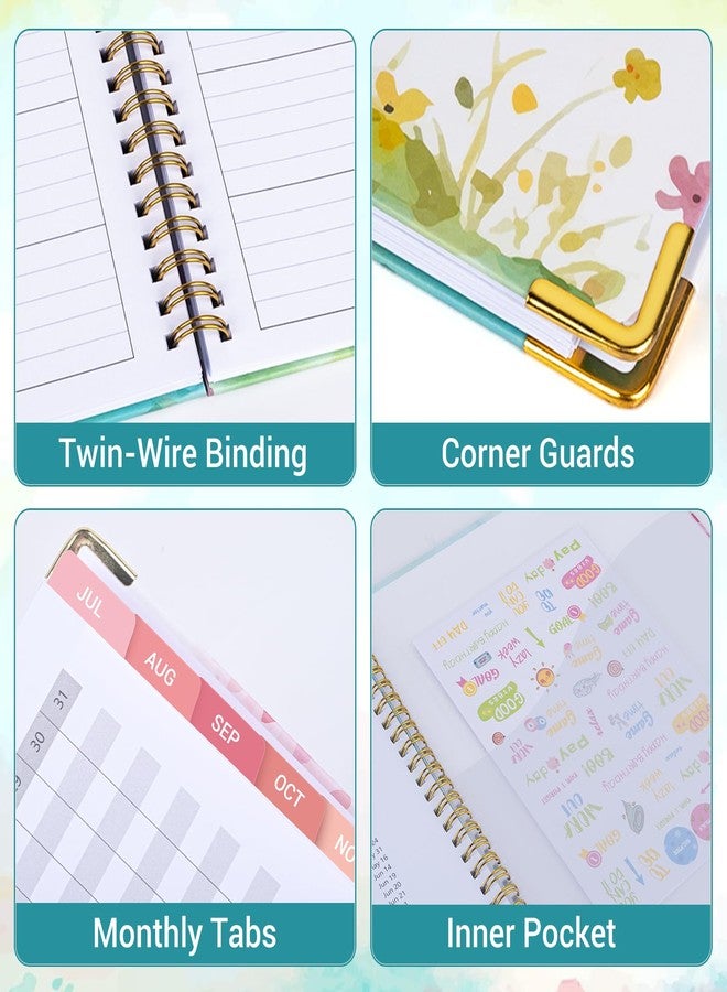 Billtigif Academic Planner 2026-2027 (8.5" x 11") - Weekly & Monthly Planner (Jul. 2026 - Jun. 2027), Column View Calendar Organizers, Hardcover Agenda Book with Tabs for Office & School, Tree - Image 4