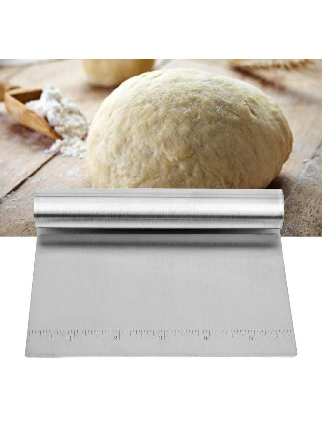 Premium Stainless Steel Dough Cutter with Measuring Edge for Easy Use - Image 3