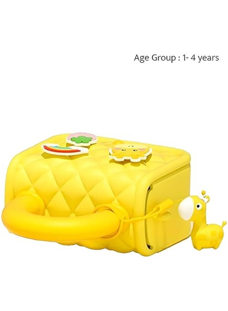 PICOCICI Cartoon Soft Silicone Bag Handbag cross body Purse Sweet Birthday Gift for Children Girls Sling Bag for Women, StylishBag,  Side Bag for Girls, yellow  - Image 2