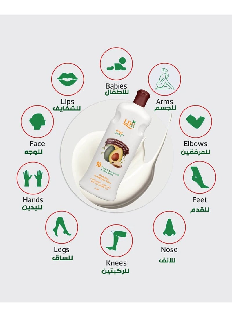 إل دي آر لوشن تبييض الجسم واليدين بزيت الأفوكادو 400 مل - Image 4