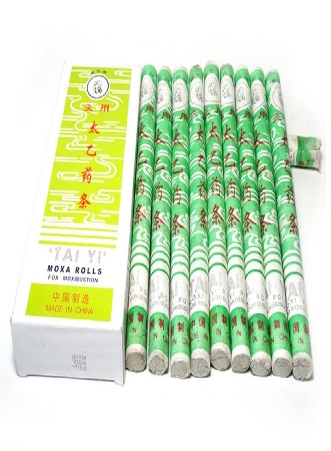 Acupunctoreum Moxa Stick Sujok Moxa Rolls for Moxibustion (Set of 10 pcs) Box Acupuncture - Image 2