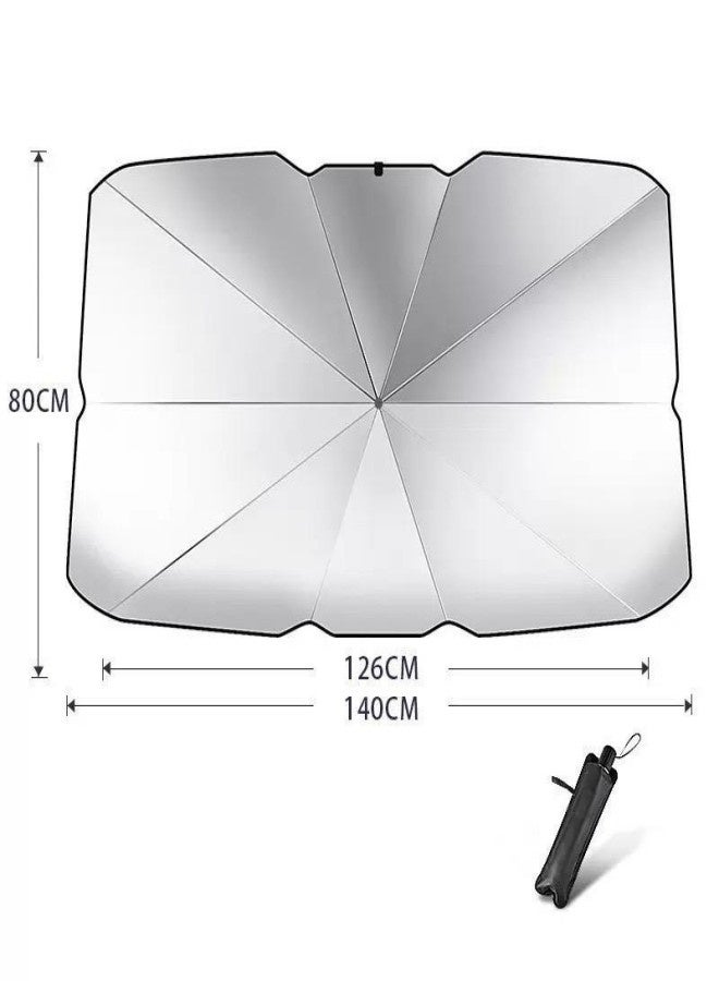 Generic Car foldable sunshade windshield front windshield hood sunshade umbrella  - Image 3