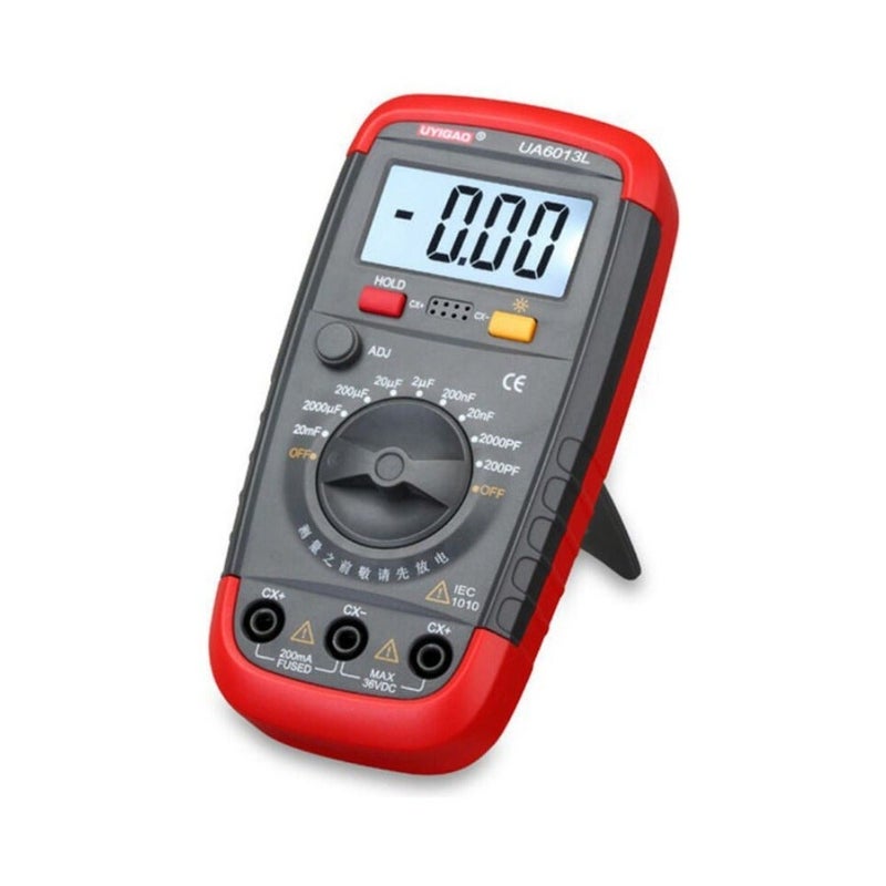 UYIGAO Digital Capacitor Tester Black/Red/Blue - Image 1