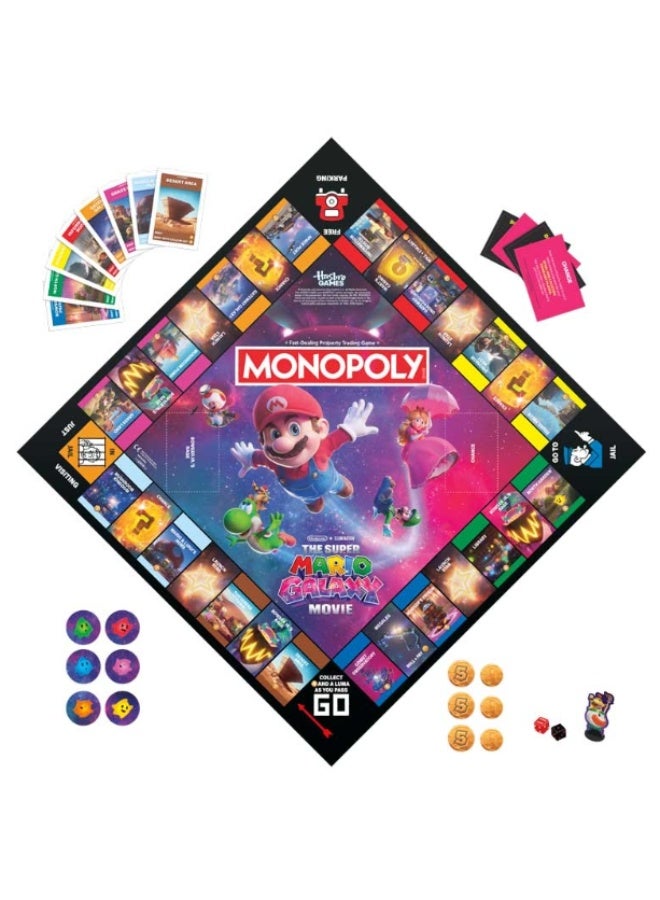 Hasbro Games Hasbro Monopoly: The Super Mario Galaxy Movie Edition Board Game - Image 3