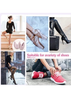 SYOSI Toe Protectors 2 Pairs Shoes Pouch Ballet Dance Pointe Socks Pad Pads Covers for Women Heels Relief Forefoot Pain Slipper Anti-Slip Half  - Image 4