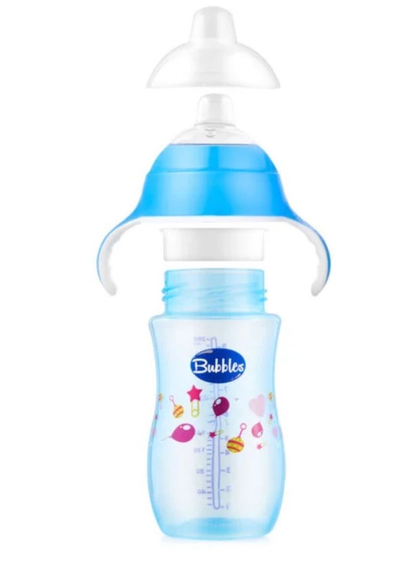 Bubbles Bubbles Training Cup 280ml – 2X1(Blue)-Multishape  - Image 4