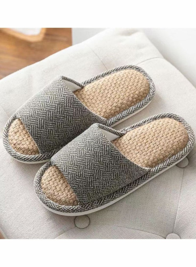 HomarKet Non-Slip Slippers Foam Sole Ultra-light,House-Slippers-Memory-Foam, Fluffy Velvet Slip on Scuff Slippers - Image 2
