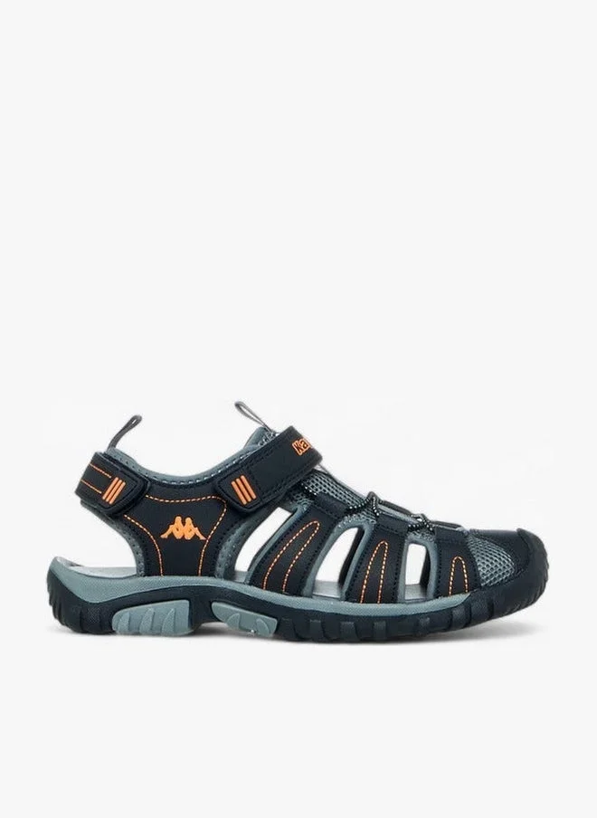 Kappa Boys' Panelled Sandals with Hook and Loop Closure