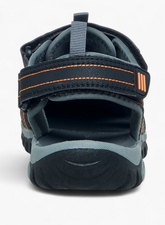 Kappa Boys' Panelled Sandals with Hook and Loop Closure - Image 4