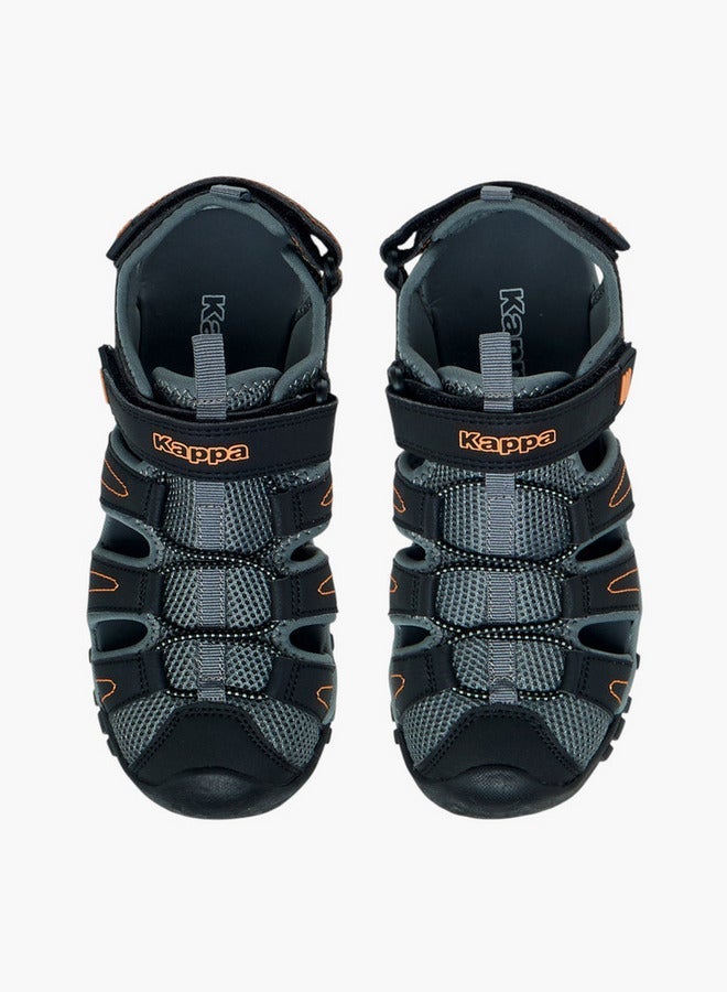 Kappa Boys' Panelled Sandals with Hook and Loop Closure - Image 1