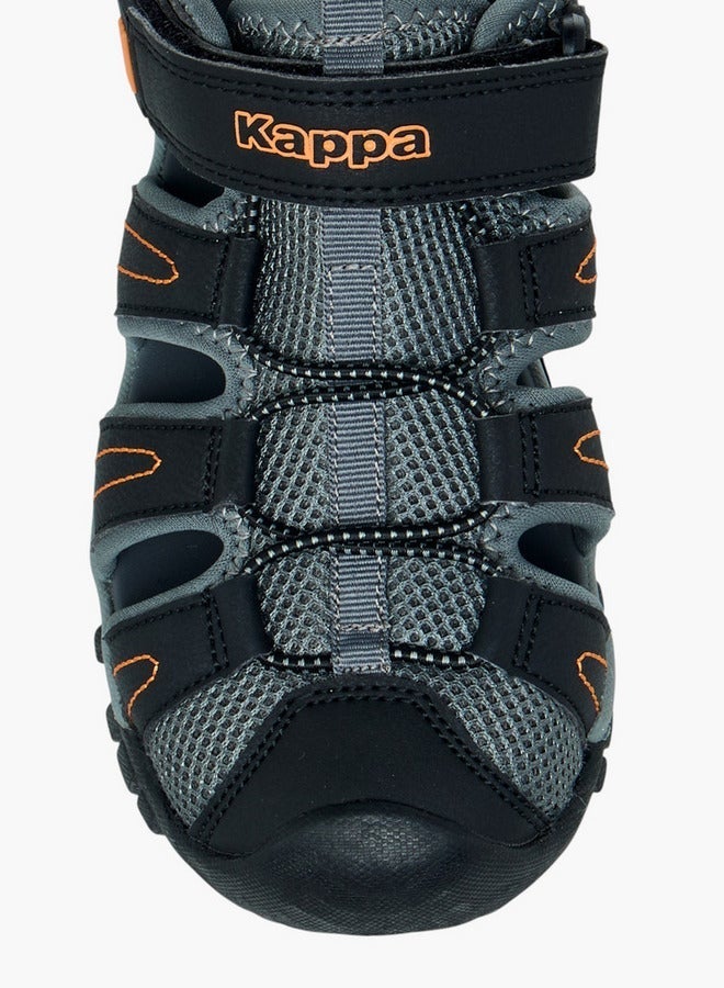 Kappa Boys' Panelled Sandals with Hook and Loop Closure - Image 3