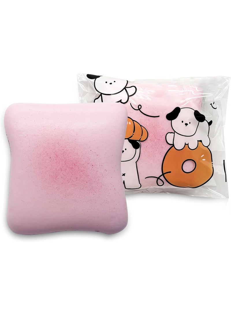 ATRJSZ Bread Butter Squishy,Slow Rising Squishy，Stocking Stuffers,Stress Balls，Stress Relief & Fidget Toys for ADHD，Party Favor Gift (Pink) - Image 1