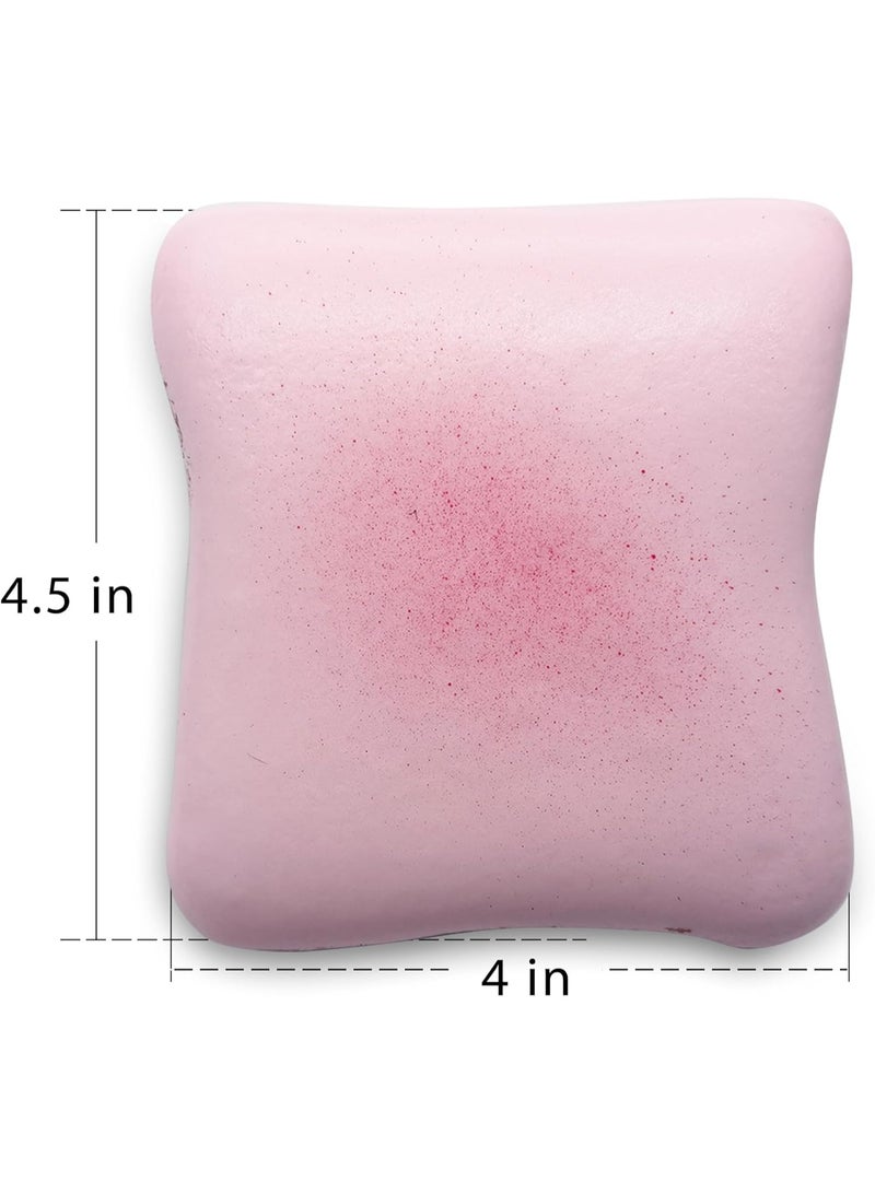 ATRJSZ Bread Butter Squishy,Slow Rising Squishy，Stocking Stuffers,Stress Balls，Stress Relief & Fidget Toys for ADHD，Party Favor Gift (Pink) - Image 2