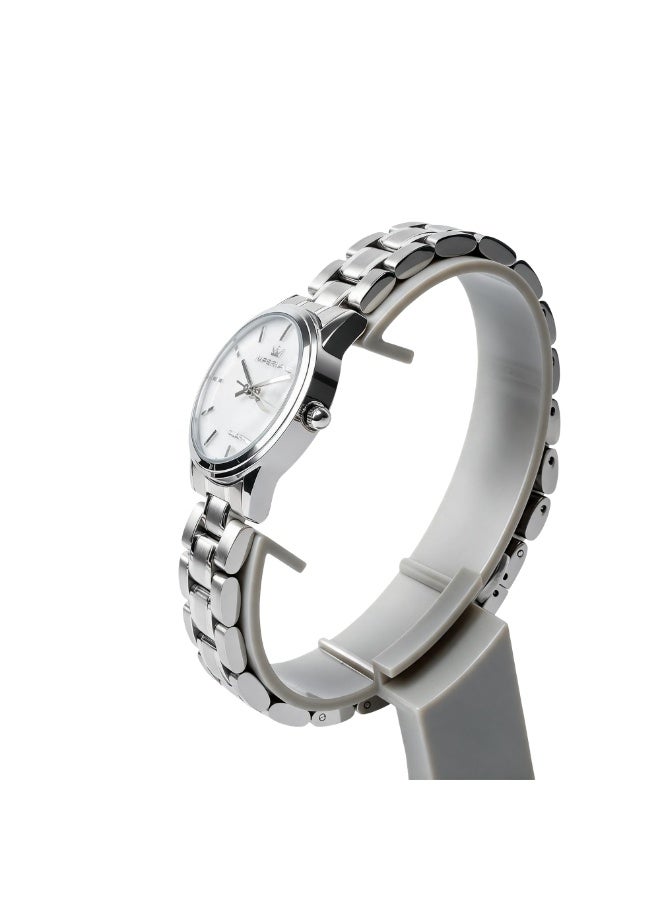 IMPERIAL Men's Silver Stainless Steel Watch, White Dial, Y121 Movement, Butterfly Clasp, 3ATM Watch for Men | IMP.GD6638L4421 - Image 2