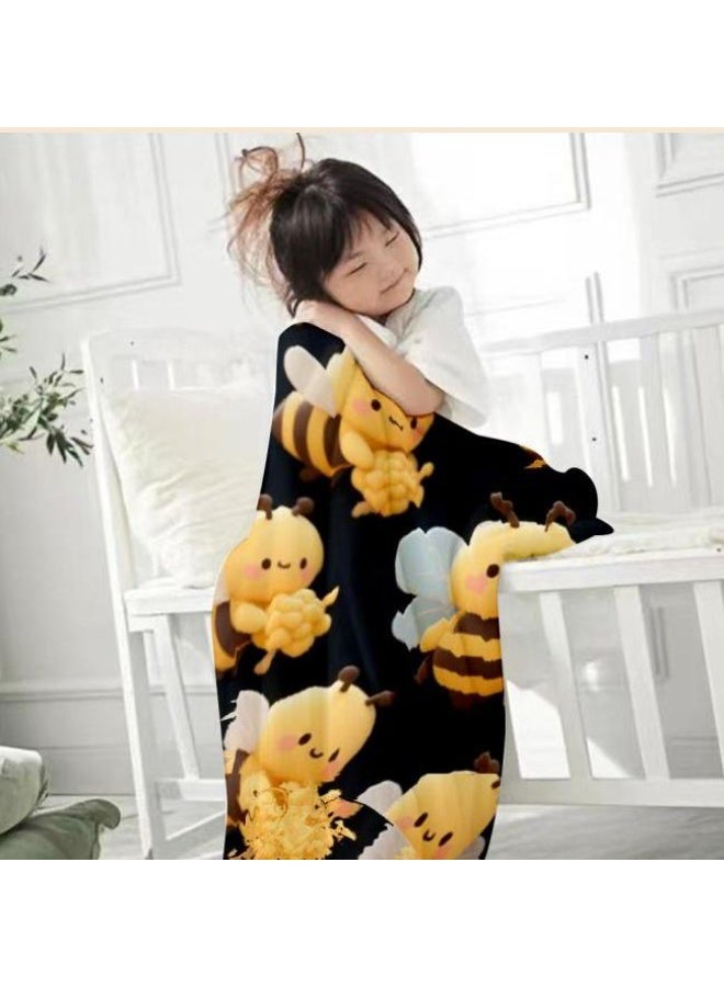 general Baby and children's cartoon flannel thin blanket (warm and comfortable, suitable for sleep, game use) 70cm*100cm - Image 1