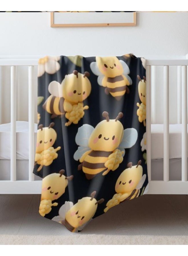general Baby and children's cartoon flannel thin blanket (warm and comfortable, suitable for sleep, game use) 70cm*100cm - Image 4
