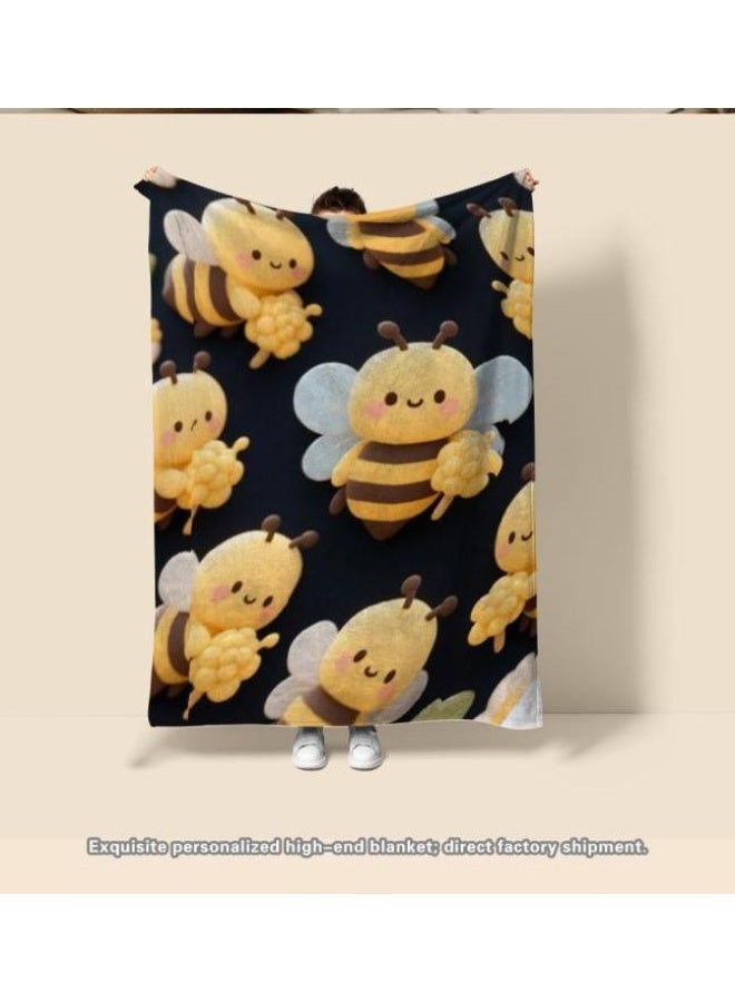 general Baby and children's cartoon flannel thin blanket (warm and comfortable, suitable for sleep, game use) 70cm*100cm - Image 2