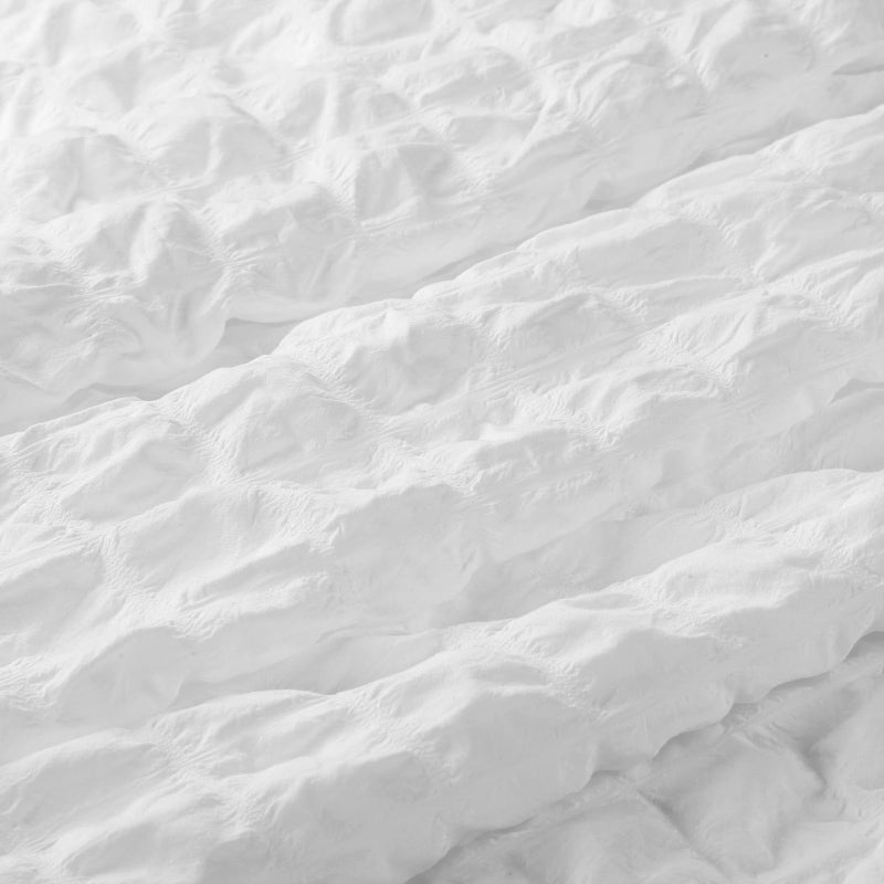 UhobeCap Weighted Blanket Cover, Seersucker, 48 * 72 Weighted Blanket Cover, 8 Corner Ties, Duvet Cover for Weighted Blanket, Blanket Cover only, Pillowcases not Included - Image 5
