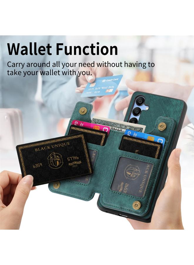 S-TOP Case For Samsung Galaxy Note10 Retro Leather Zipper Wallet Back Phone Case - Image 5