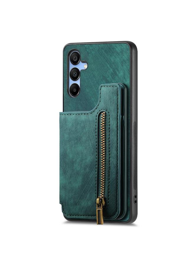 S-TOP Case For Samsung Galaxy Note10 Retro Leather Zipper Wallet Back Phone Case - Image 2