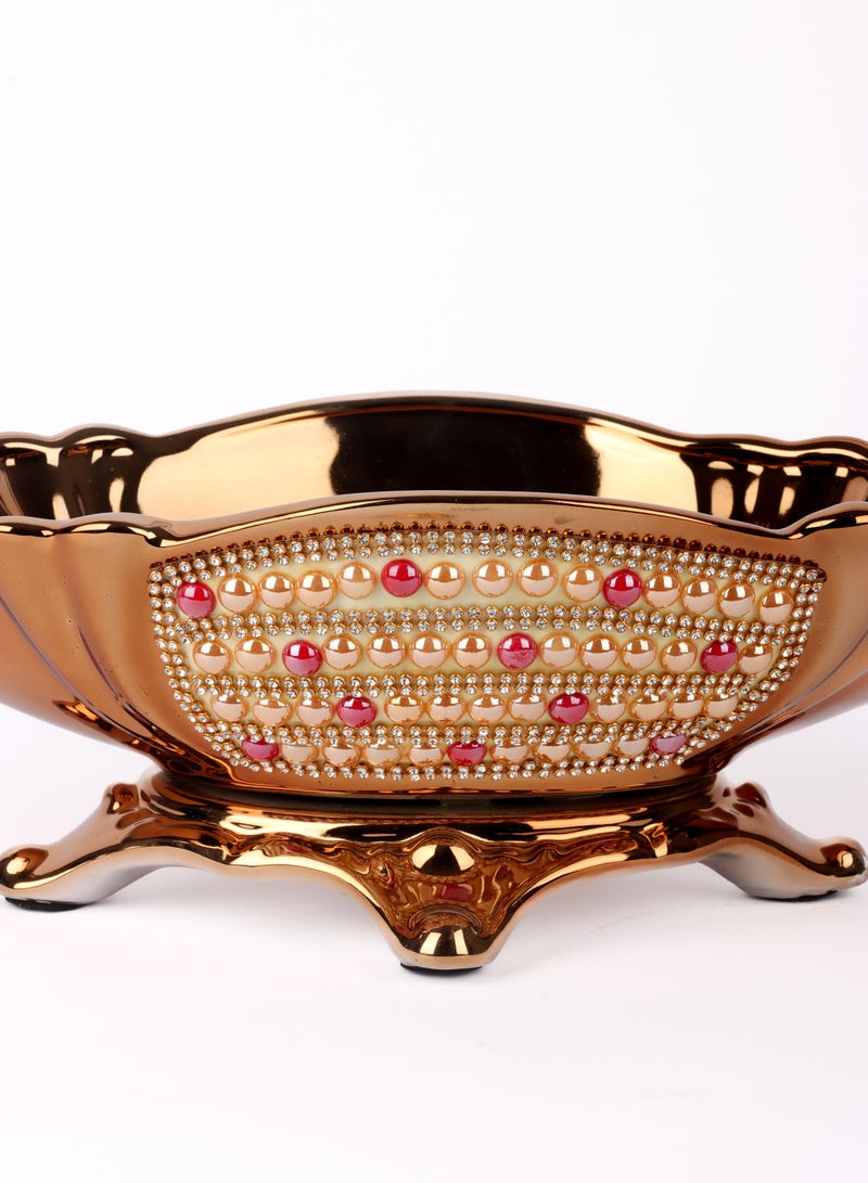 إيليجنت هوم صينية/وعاء  حلويات فواكة فاخرة ديكور منزل - Image 4