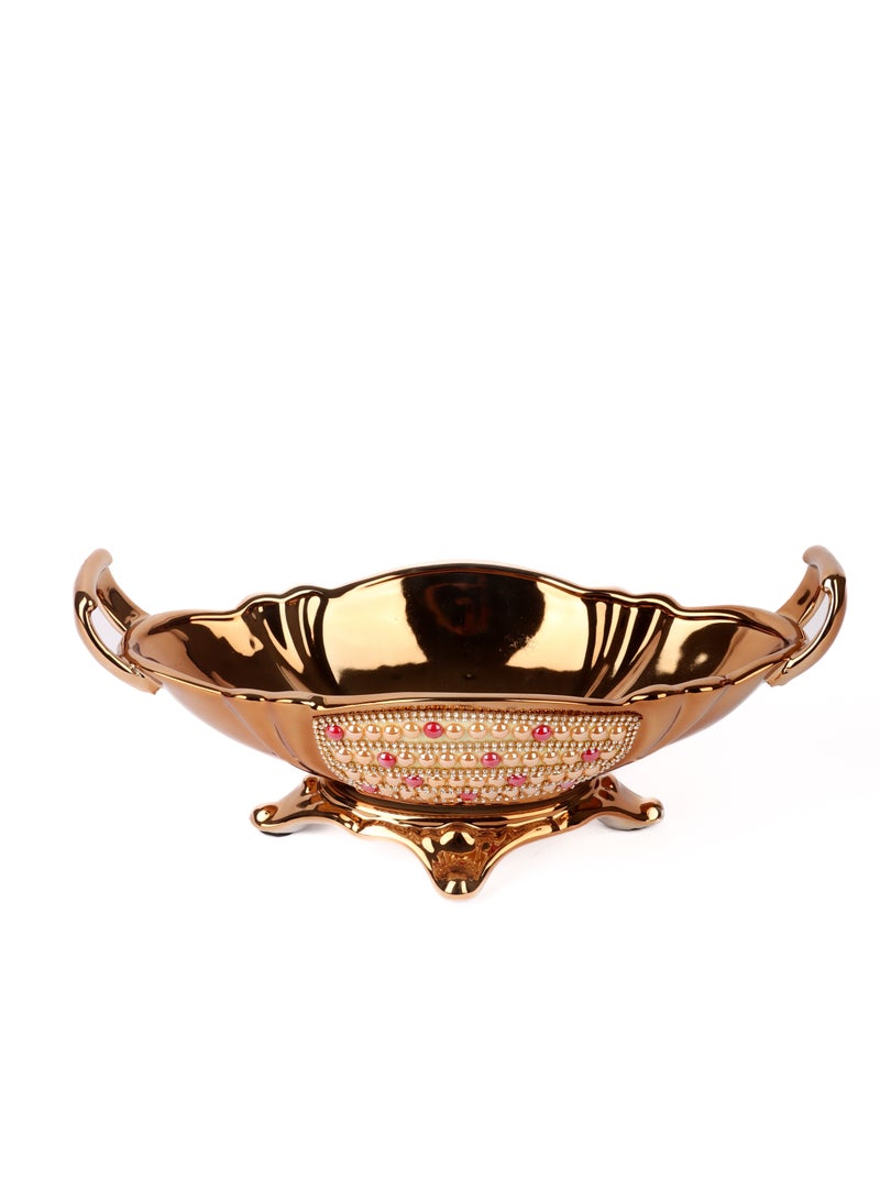 إيليجنت هوم صينية/وعاء  حلويات فواكة فاخرة ديكور منزل - Image 2