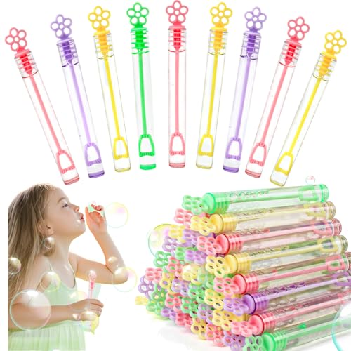 DERAYEE 36PCS Mini Bubble Wands for Kids Bulk Flower Bubble Party Favors Toys for Birthday Wedding Gifts Goodie Bag Stuffers Classroom Prizes Indoor Outdoor Activities for Girls Boys - Image 1