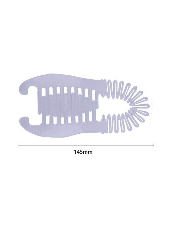 Suoirblss 6Pcs Circular Zig Zag Head Tooth Hair Hoop Hairband And Plastic Flexible Interlocking Banana Clip For Women Hair Accessories - Image 2