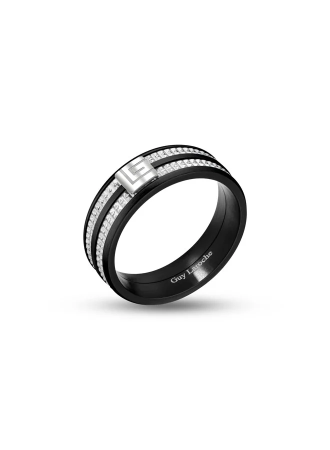 Guy Laroche Alex.2 Silver & Blue Finger Ring for Men