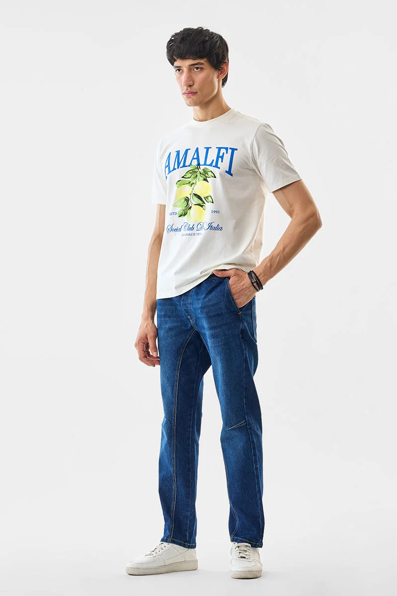 SNITCH Blue Comfort Fit Stretch Jeans for Men | Best Price UAE